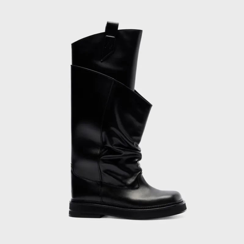 The Attico Passeggiata Combat Boot - Black sold by Kith
