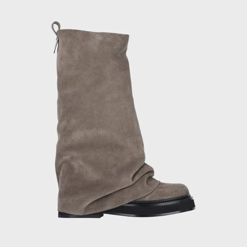 The Attico Robin Combat Boot - Taupe sold by Kith