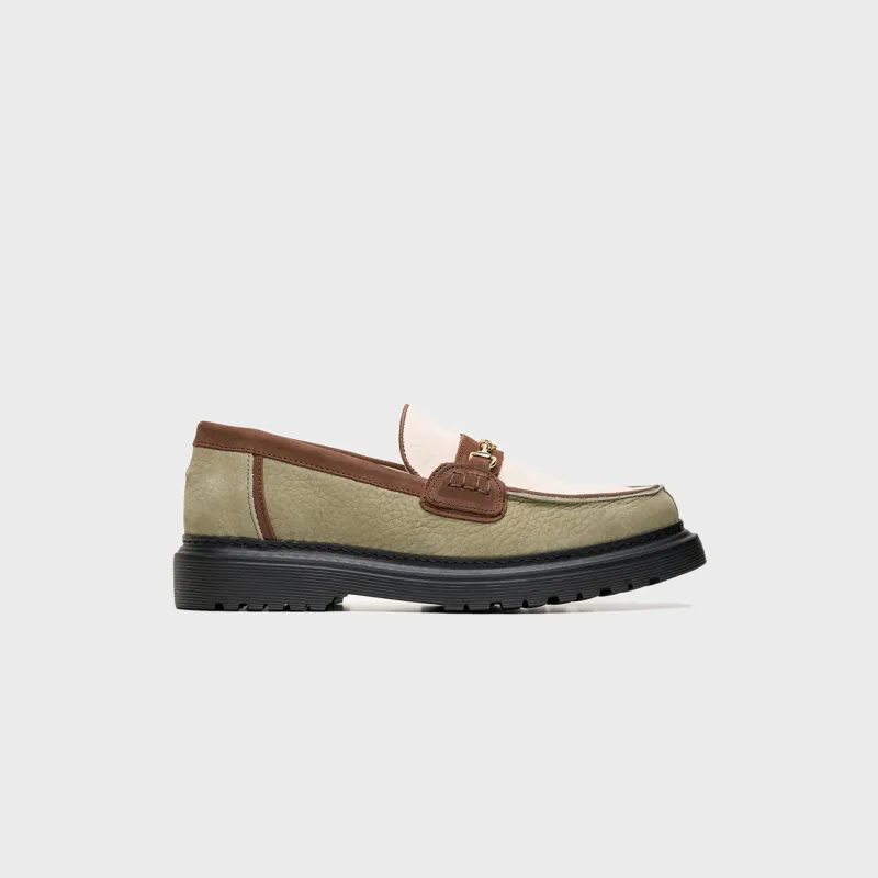 Filling Pieces Loafer Grain - Beige / Green sold by Kith