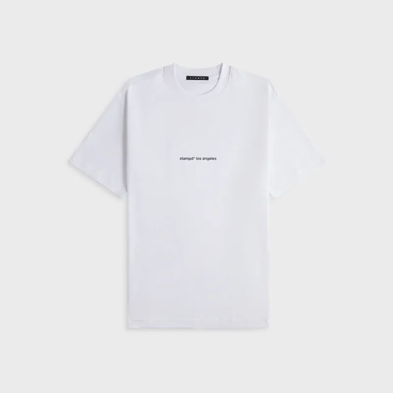Stampd Minimal Relaxed Tee - White sold by Kith