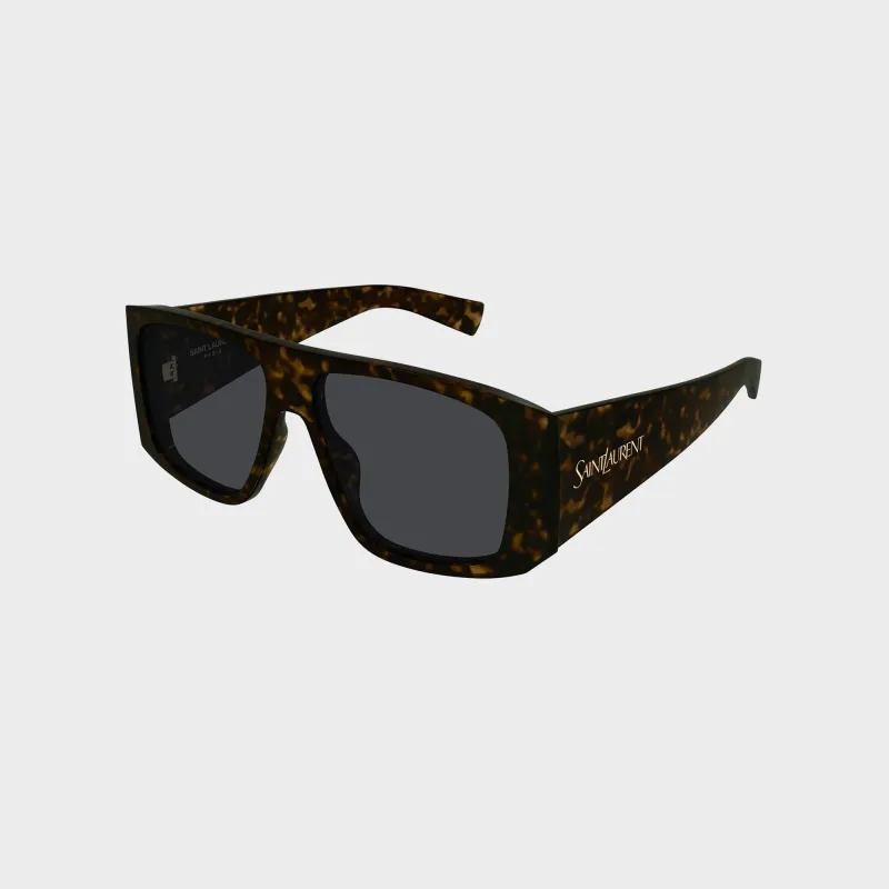 Saint Laurent SL 832 Sunglasses - Havana / Grey sold by Kith