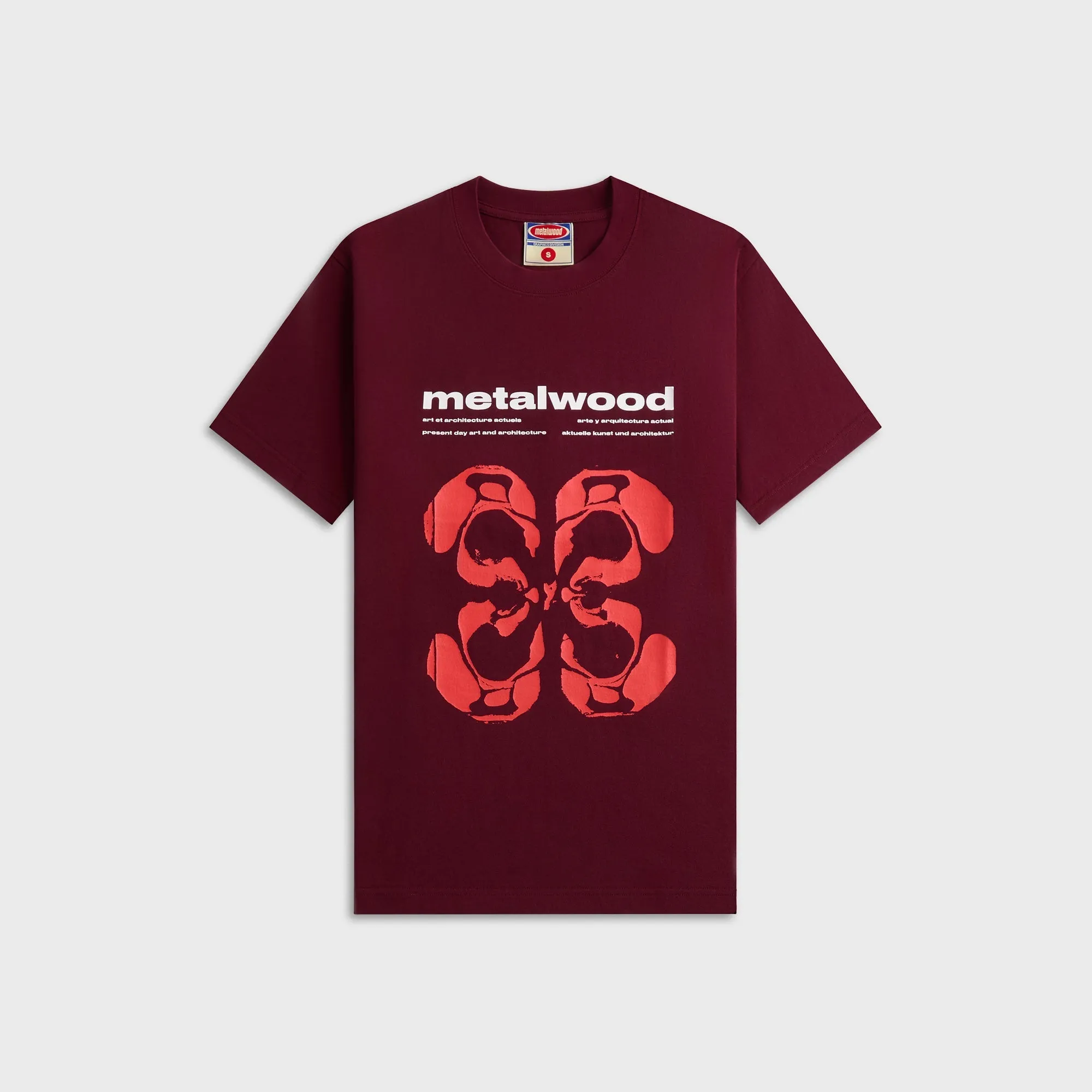 Metalwood Rorschach Tee - Maroon sold by Kith