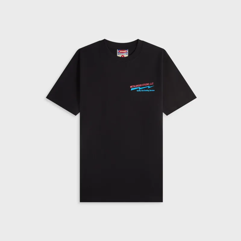Metalwood Club Building Tee - Black sold by Kith