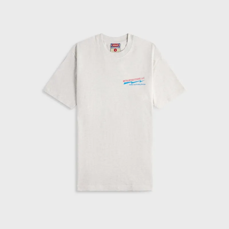 Metalwood Club Building Tee - Heather Grey sold by Kith