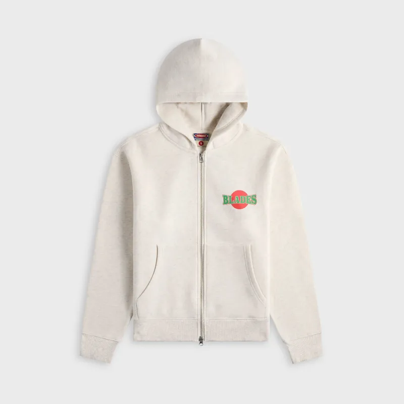 Metalwood Blades Gym Zip Hooded Sweatshirt - Heather Grey sold by Kith