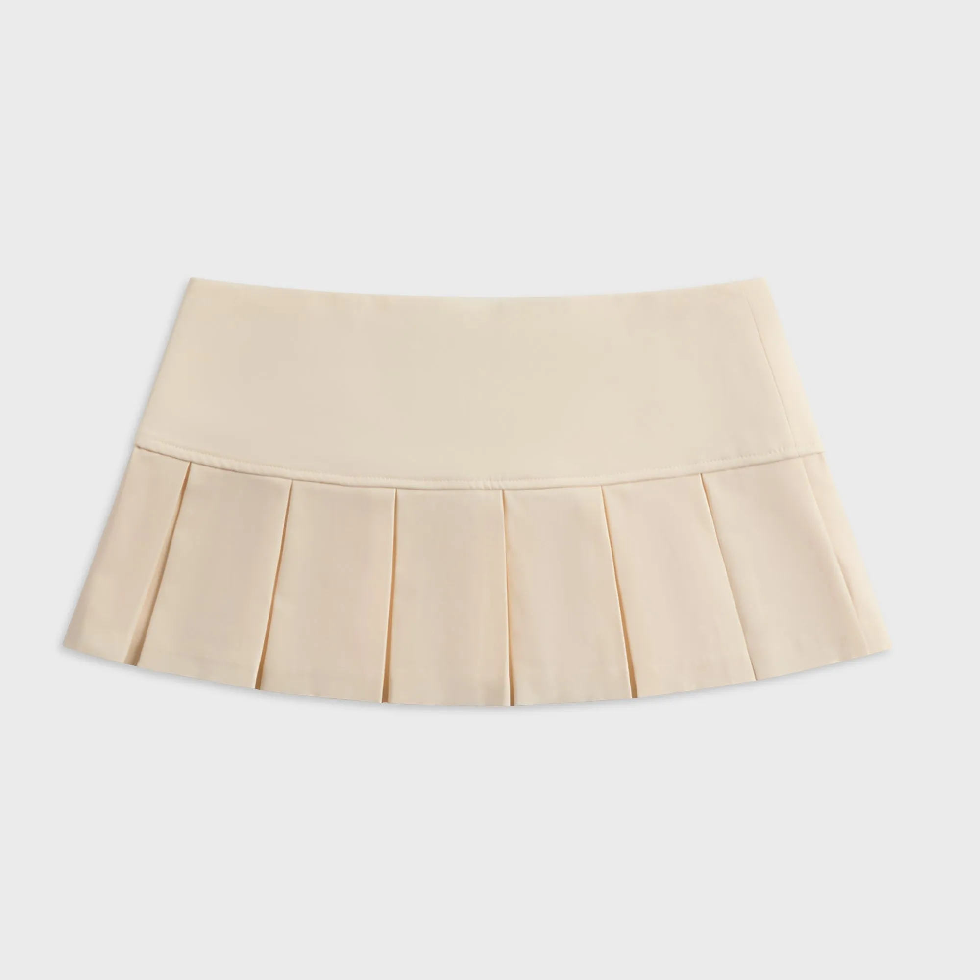 GUIZIO Pleated Micro Mini Skirt - Ivory sold by Kith product image thumbnail 2