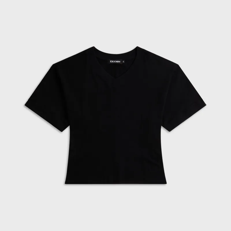EB Denim Eero V-Neck Tee - Black sold by Kith