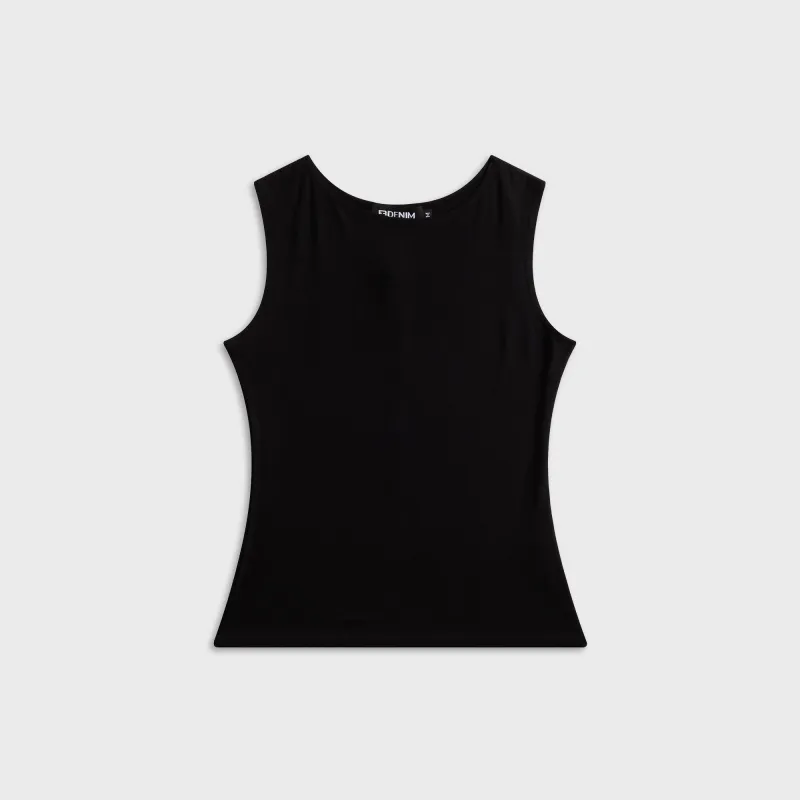 EB Denim South Beverly Boat Neck Tank - Asphalt sold by Kith