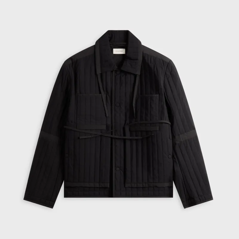 Craig Green Wool Quilted Worker Jacket - Black sold by Kith