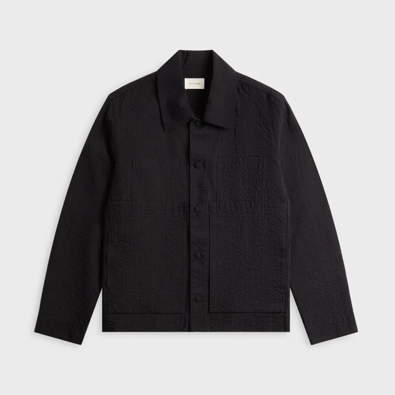 Craig Green Embroidered Line Stitch Worker Jacket - Black sold by Kith