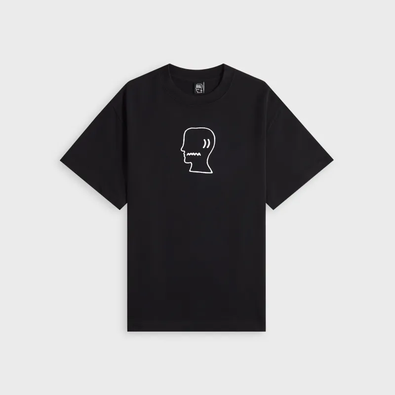 Brain Dead Logo Head Tee - Black sold by Kith