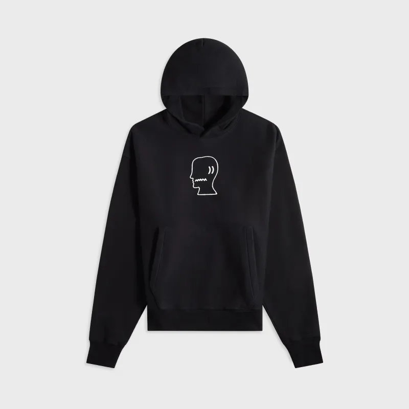 Brain Dead Logo Head Hoodie - Black sold by Kith