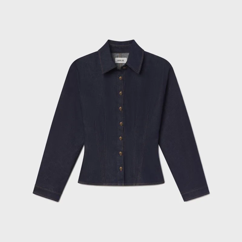 Agolde Devon Shirt - Rinse sold by Kith