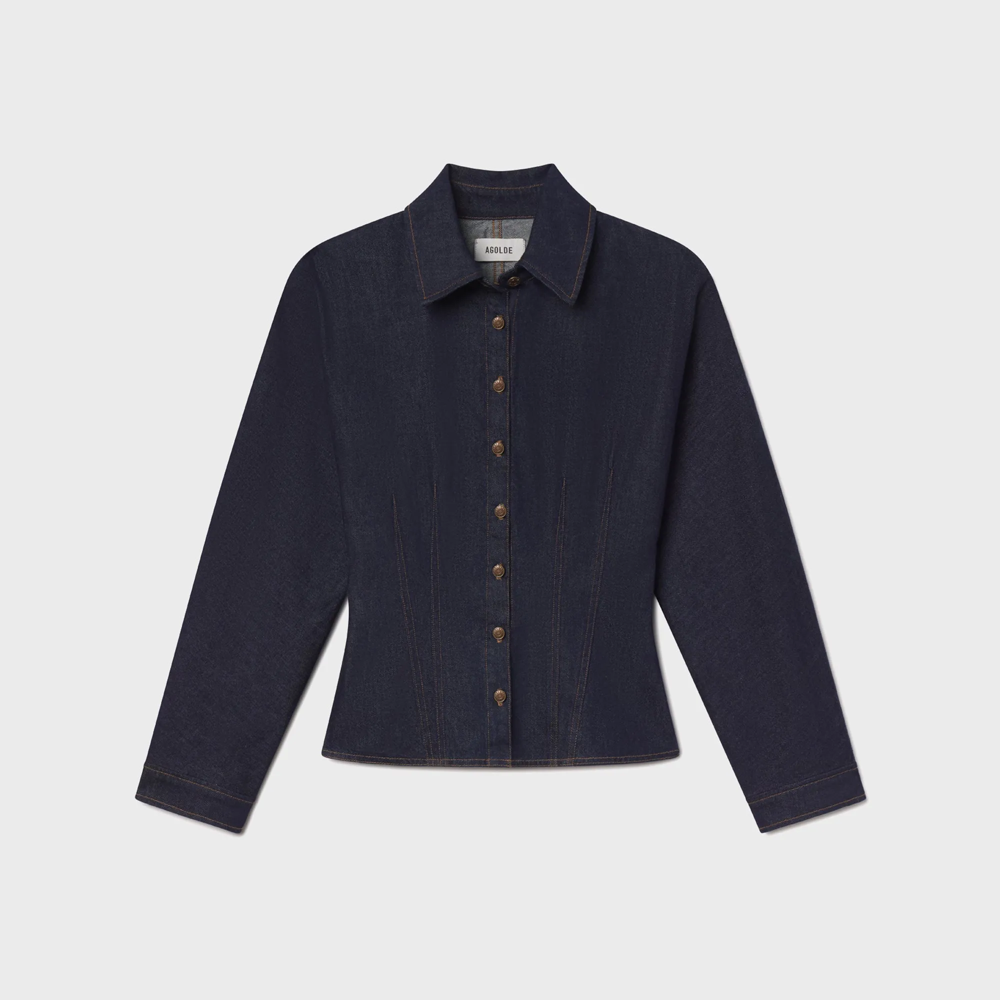 Agolde Devon Shirt - Rinse sold by Kith