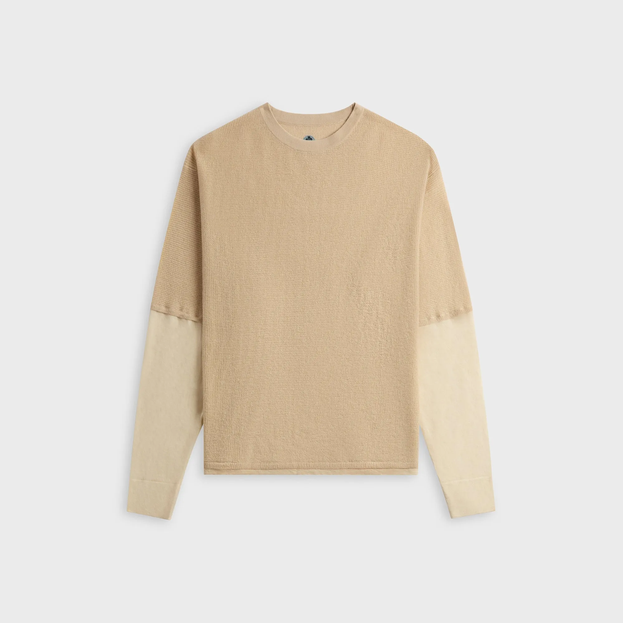 ADRIAN CASHMERE Kai Double Layer top - Cream sold by Kith