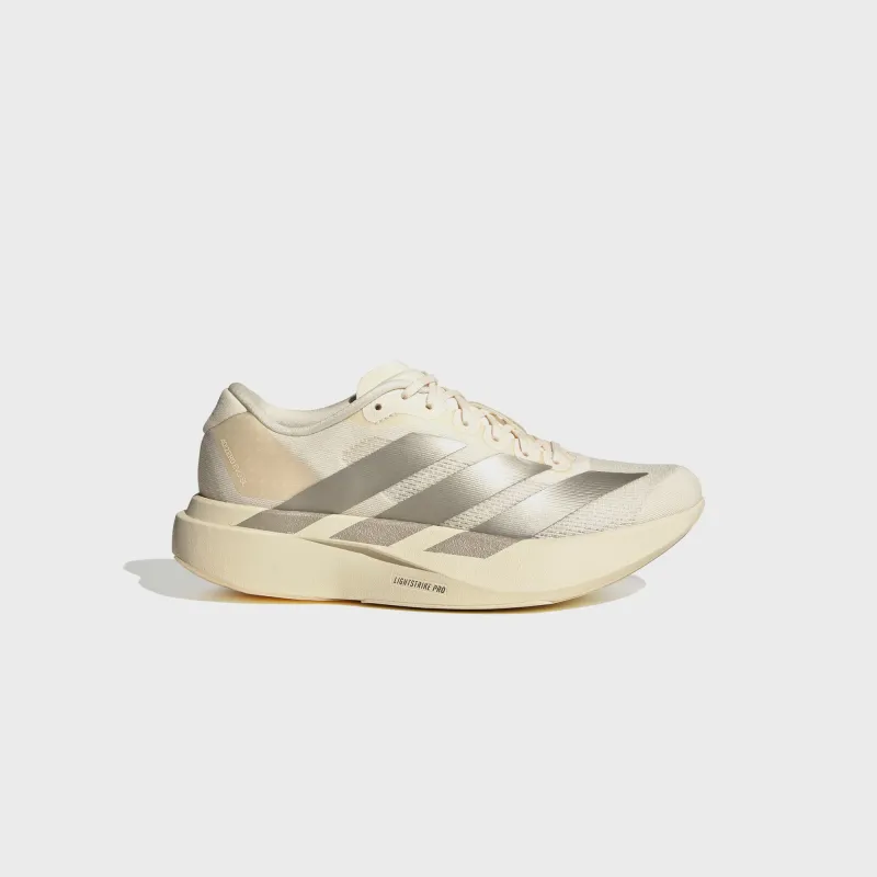 adidas WMNS Adizero Evo SL - Wonder White / Cyber Metallic / Warm Vanilla sold by Kith