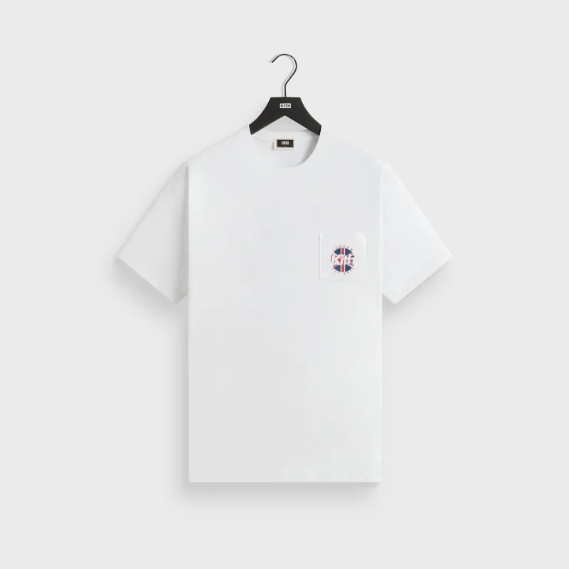 Kith Union Jack Shield Vintage Tee - White sold by Kith