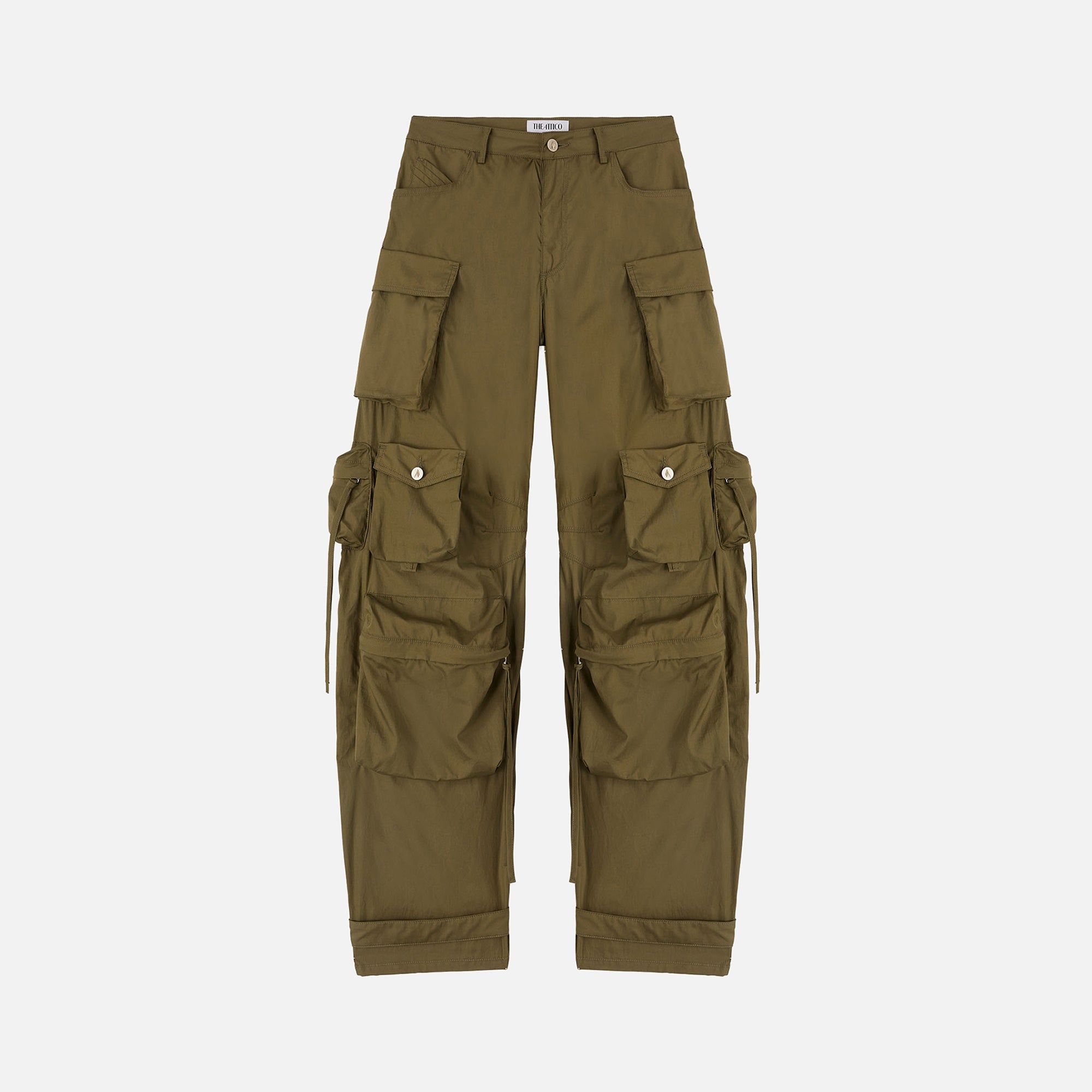 The Attico Fern Long Pant - Military sold by Kith