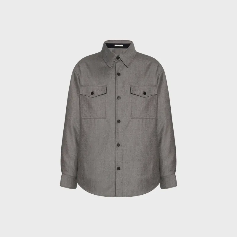 The Row Dashiell Shirt - Beige Grey sold by Kith