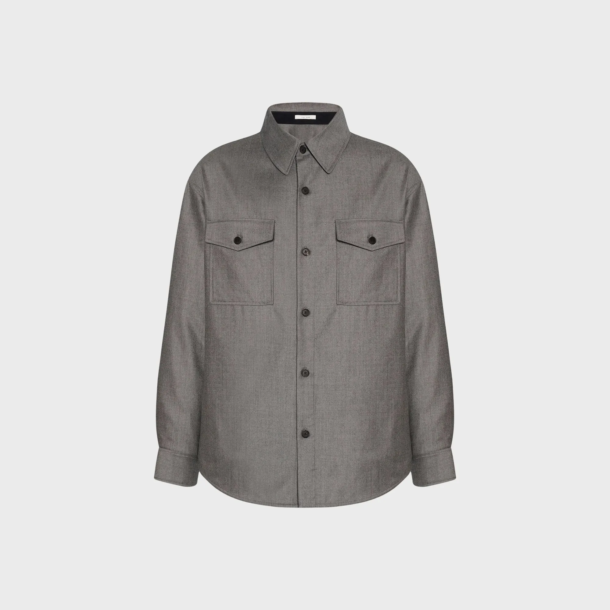 The Row Dashiell Shirt - Beige Grey sold by Kith