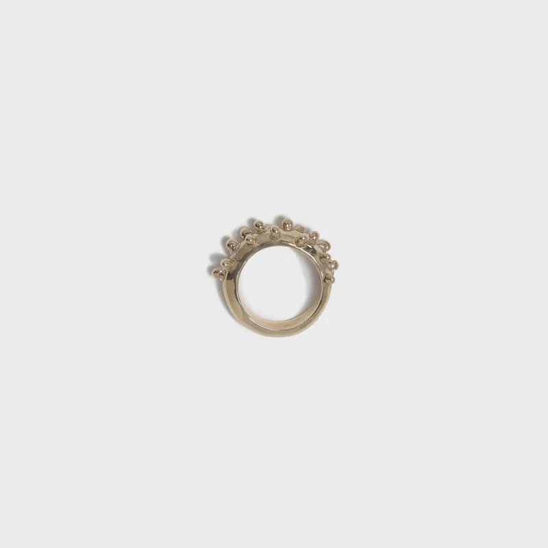 Faris Dotto Ring - Gold Plated Bronze sold by Kith