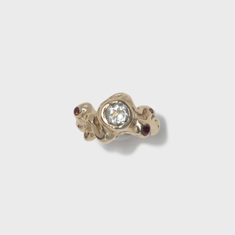 Faris Calerda Ring - Gold / Pink Amethyst sold by Kith