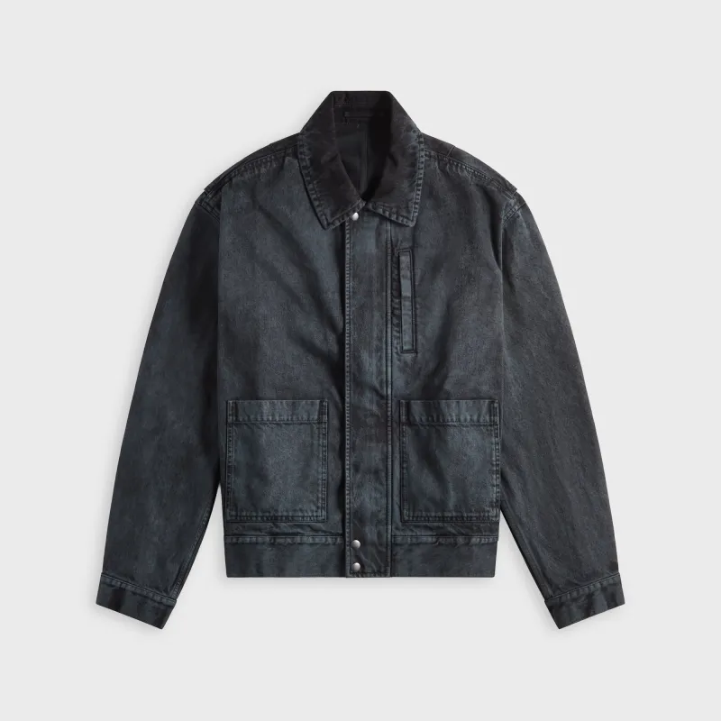 Dries Van Noten Special Colour Wash Jacket - Petrol sold by Kith