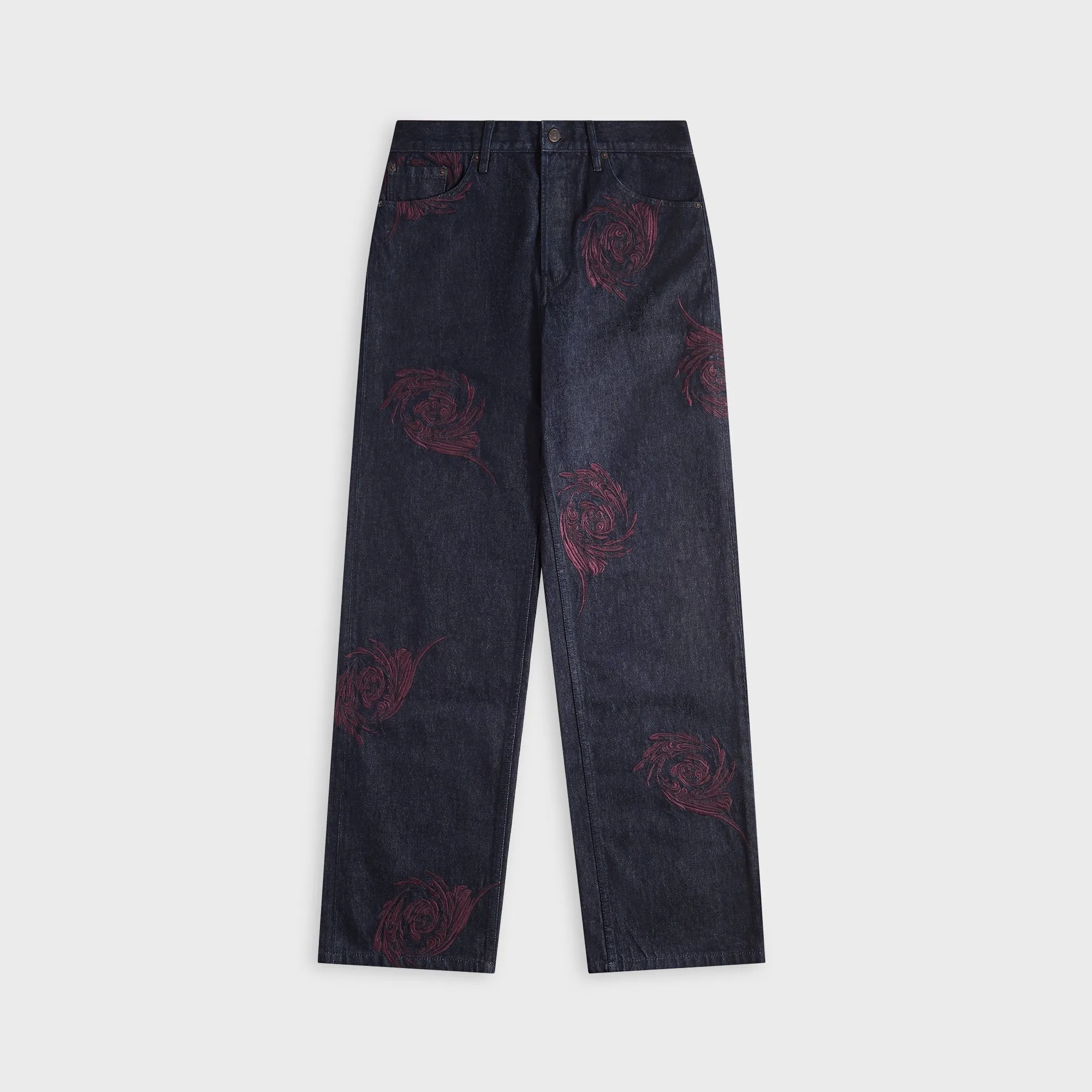 Dries Van Noten Pine Emb 1554 M.W.Pants - Indigo sold by Kith