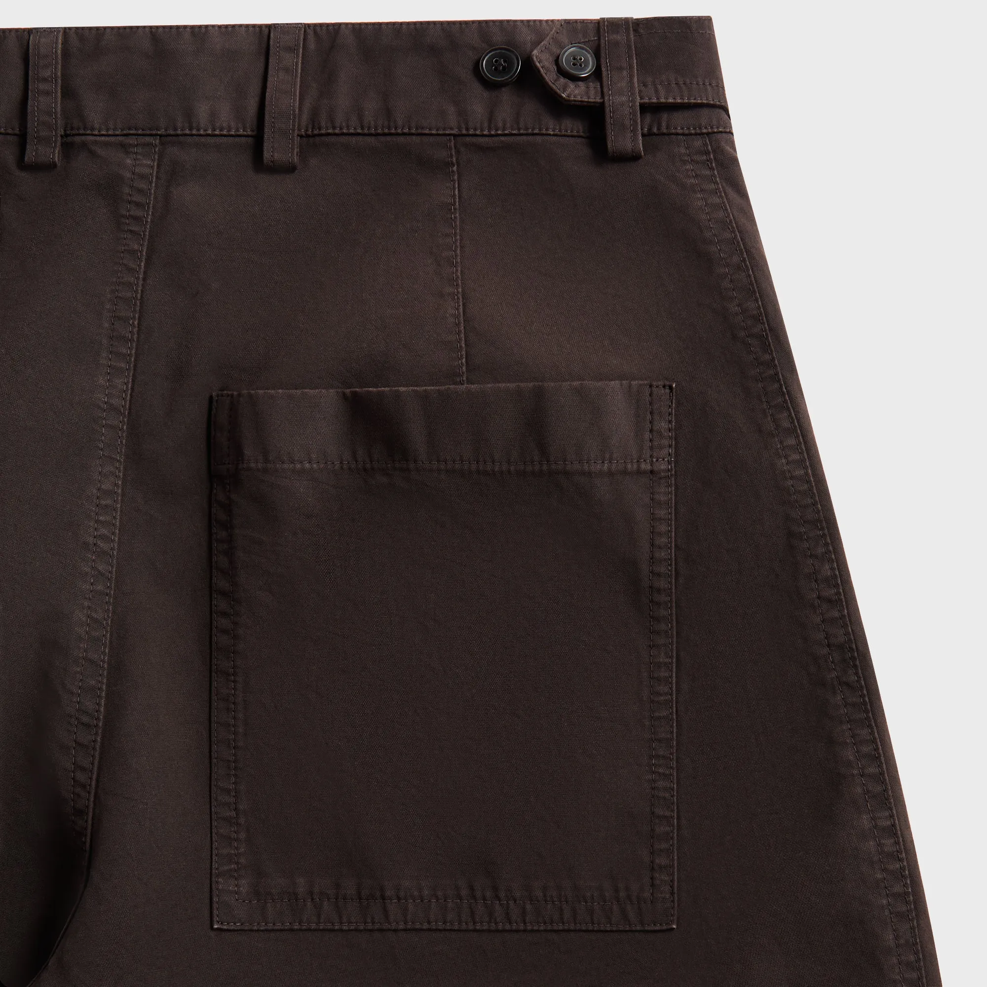Dries Van Noten Overdyed Double Weave Compact Cotton Pant - Brown sold by Kith product image thumbnail 3