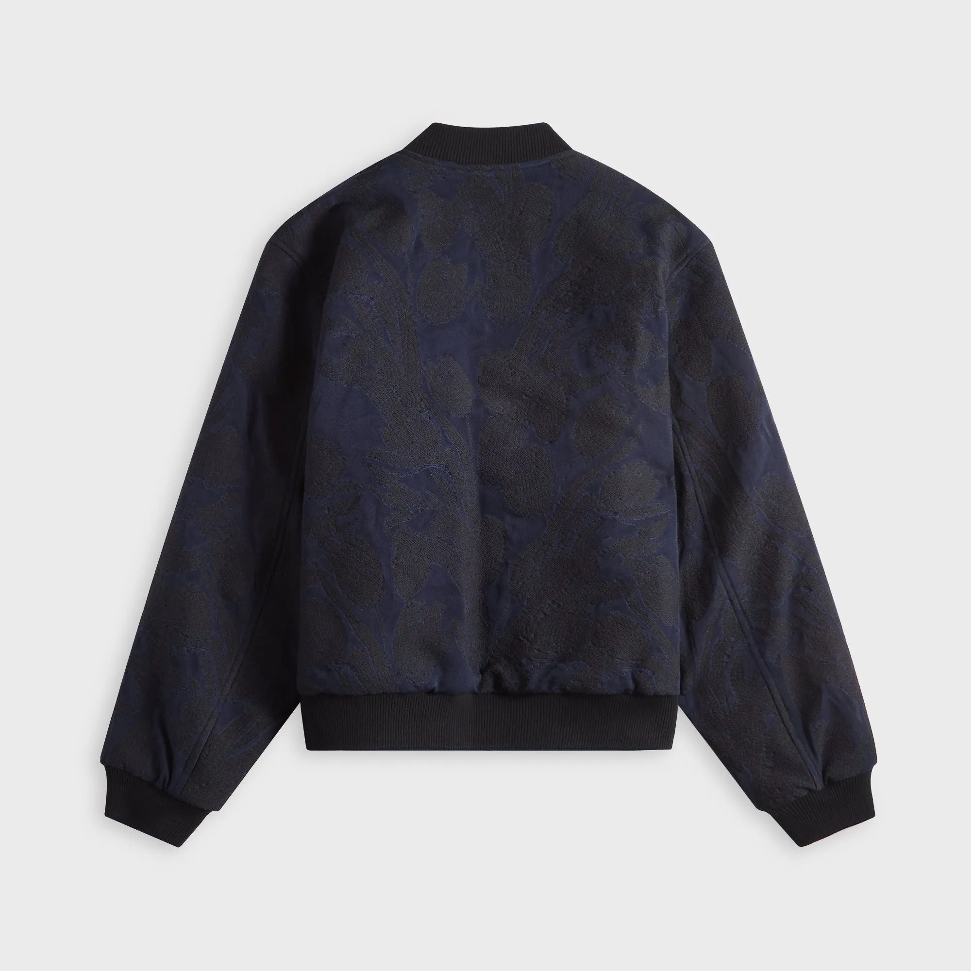 Dries Van Noten Frayed Edge Jacquard Wool Jacket - Navy sold by Kith product image thumbnail 2