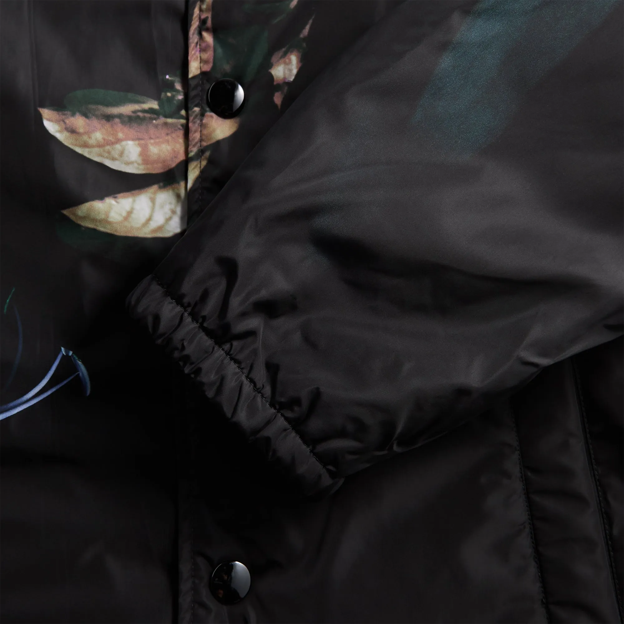Dries Van Noten Flower Print Water Repellent Nylon Jacket - Black sold by Kith product image thumbnail 3