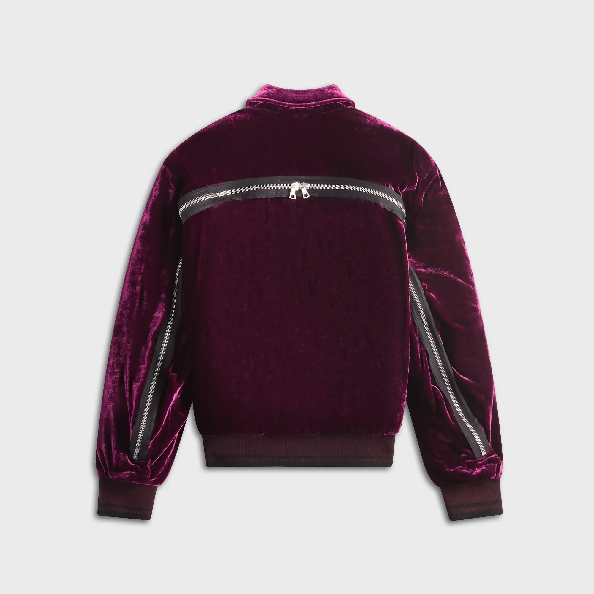 Dries Van Noten Fluid Viscose Silk Velvet Jacket - Violet sold by Kith product image thumbnail 2