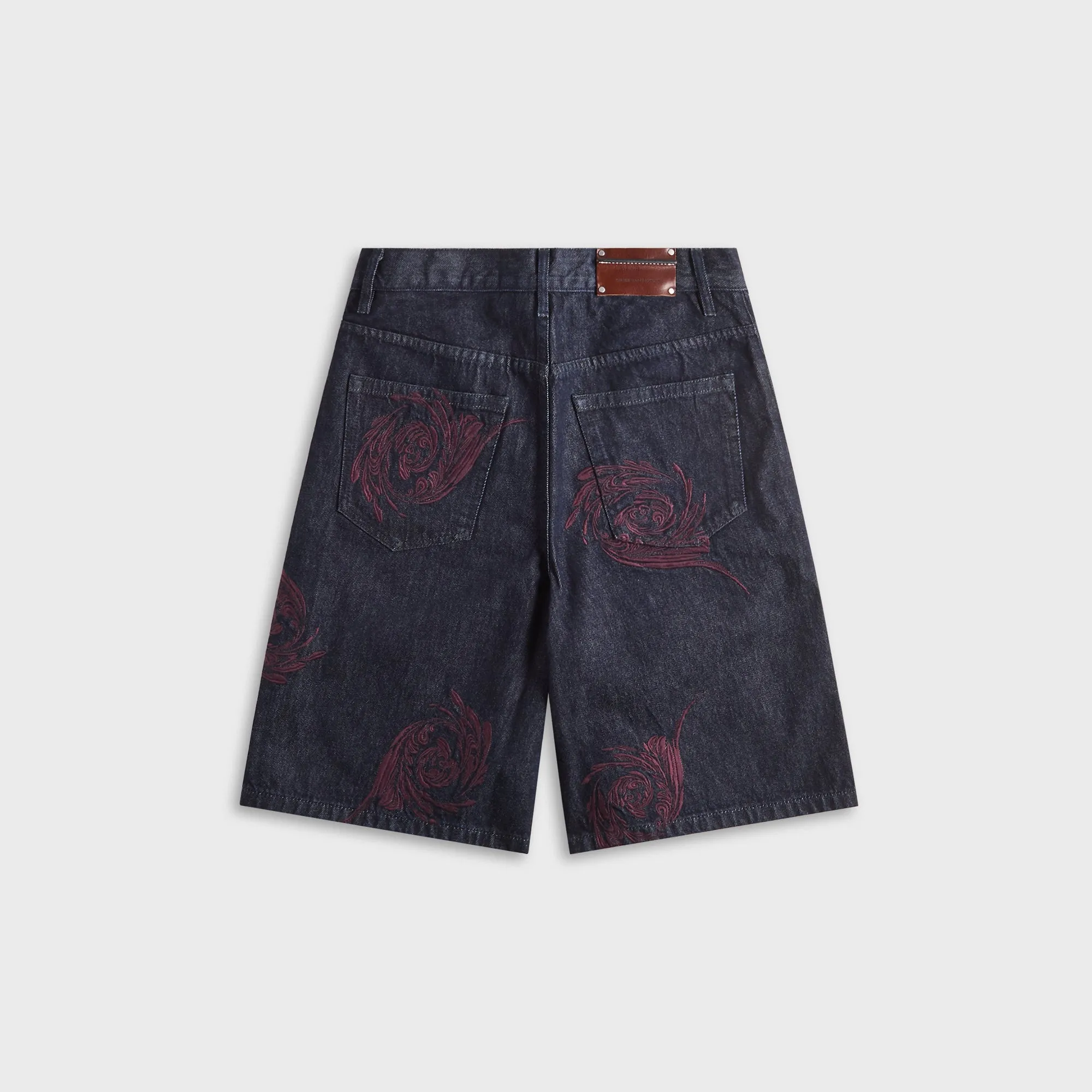 Dries Van Noten Embroidered Denim Bermuda Shorts - Indigo sold by Kith product image thumbnail 2