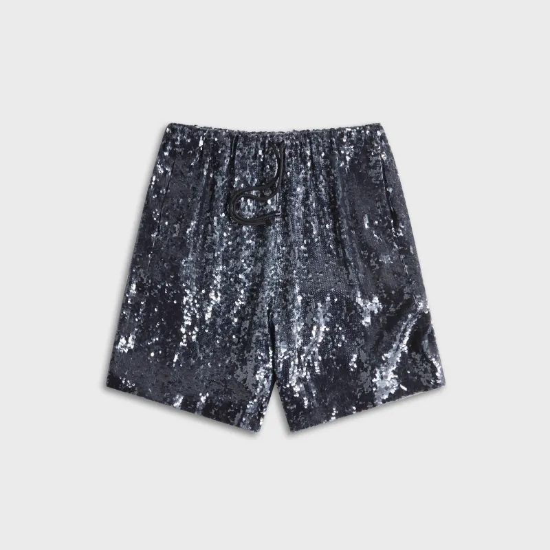 Dries Van Noten Embellished Shorts - Navy sold by Kith