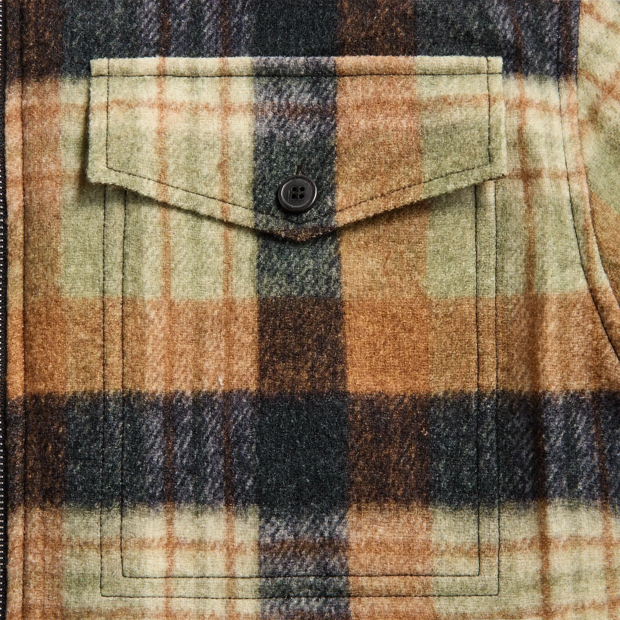 Dries Van Noten Check Print Wool Shirt - Ocra sold by Kith product image thumbnail 3
