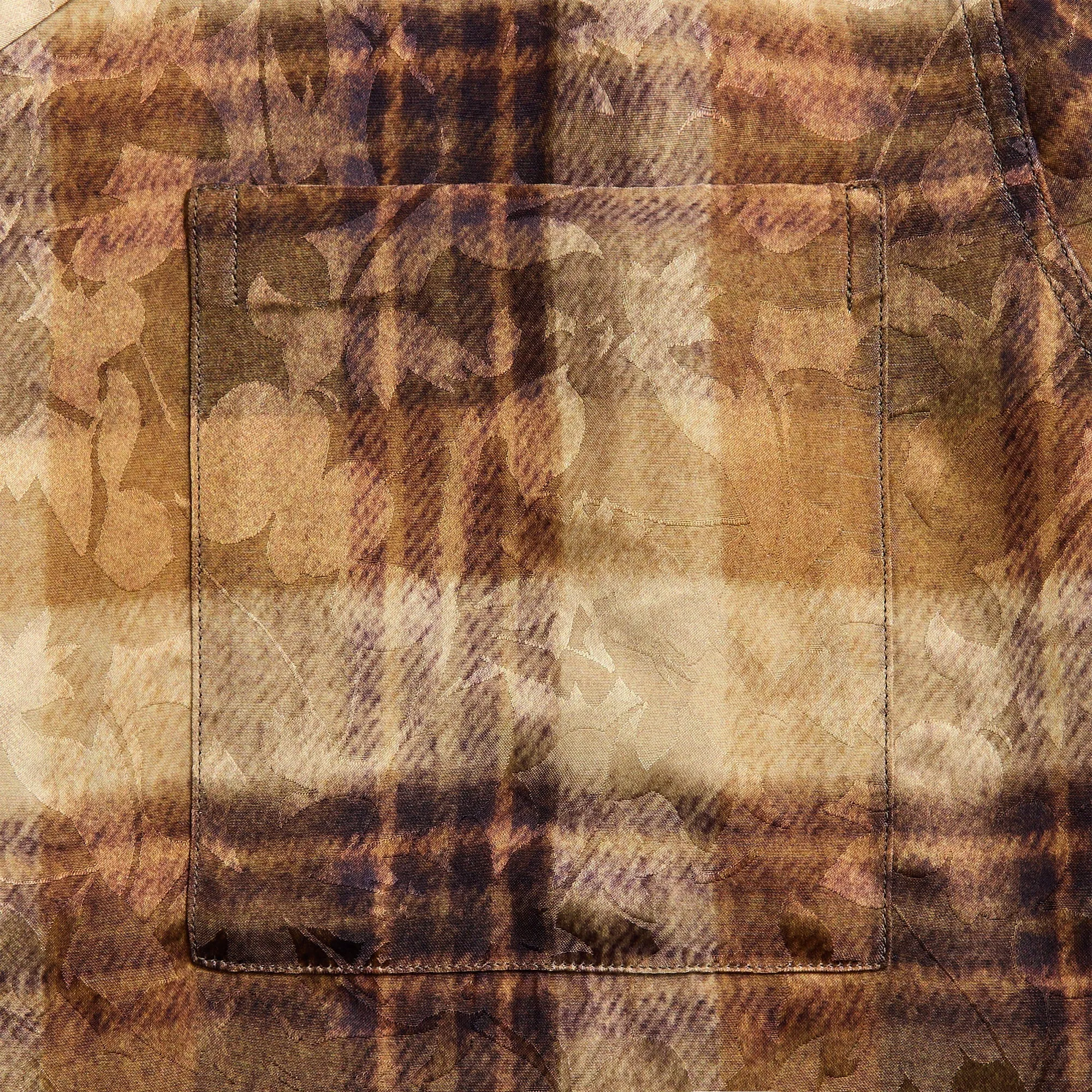 Dries Van Noten Check Print Viscose Jacquard Shirt - Tan sold by Kith product image thumbnail 3