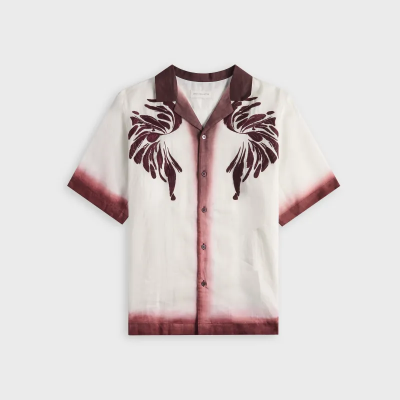 Dries Van Noten Carltone Emb 1268 M.W.Shirt - Burgundy made by Dries Van Noten