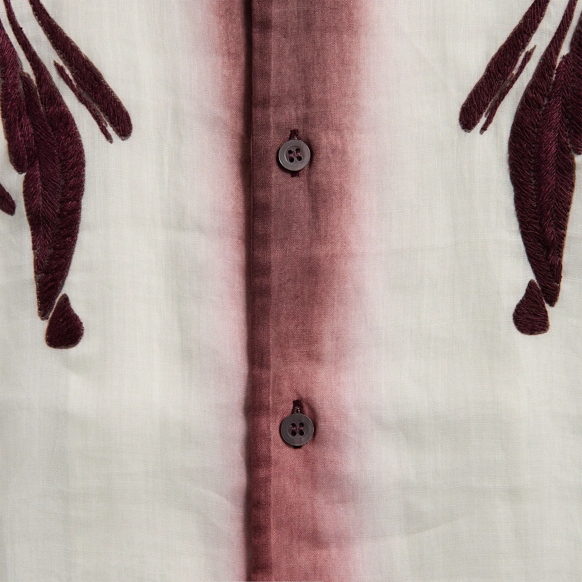 Dries Van Noten Carltone Emb 1268 M.W.Shirt - Burgundy sold by Kith product image thumbnail 3