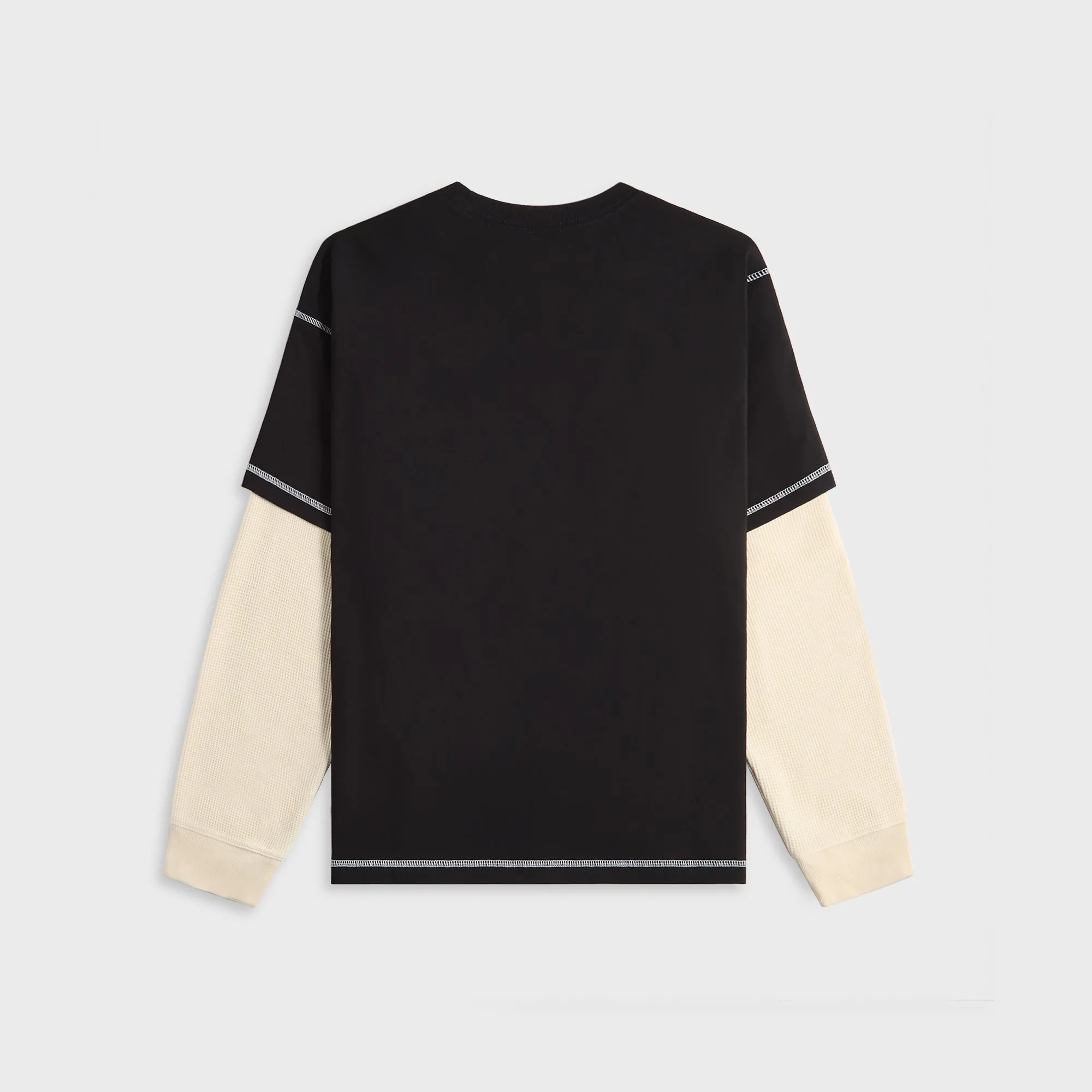 Awake NY Waffle Long Sleeve Shirt - Black sold by Kith product image thumbnail 2