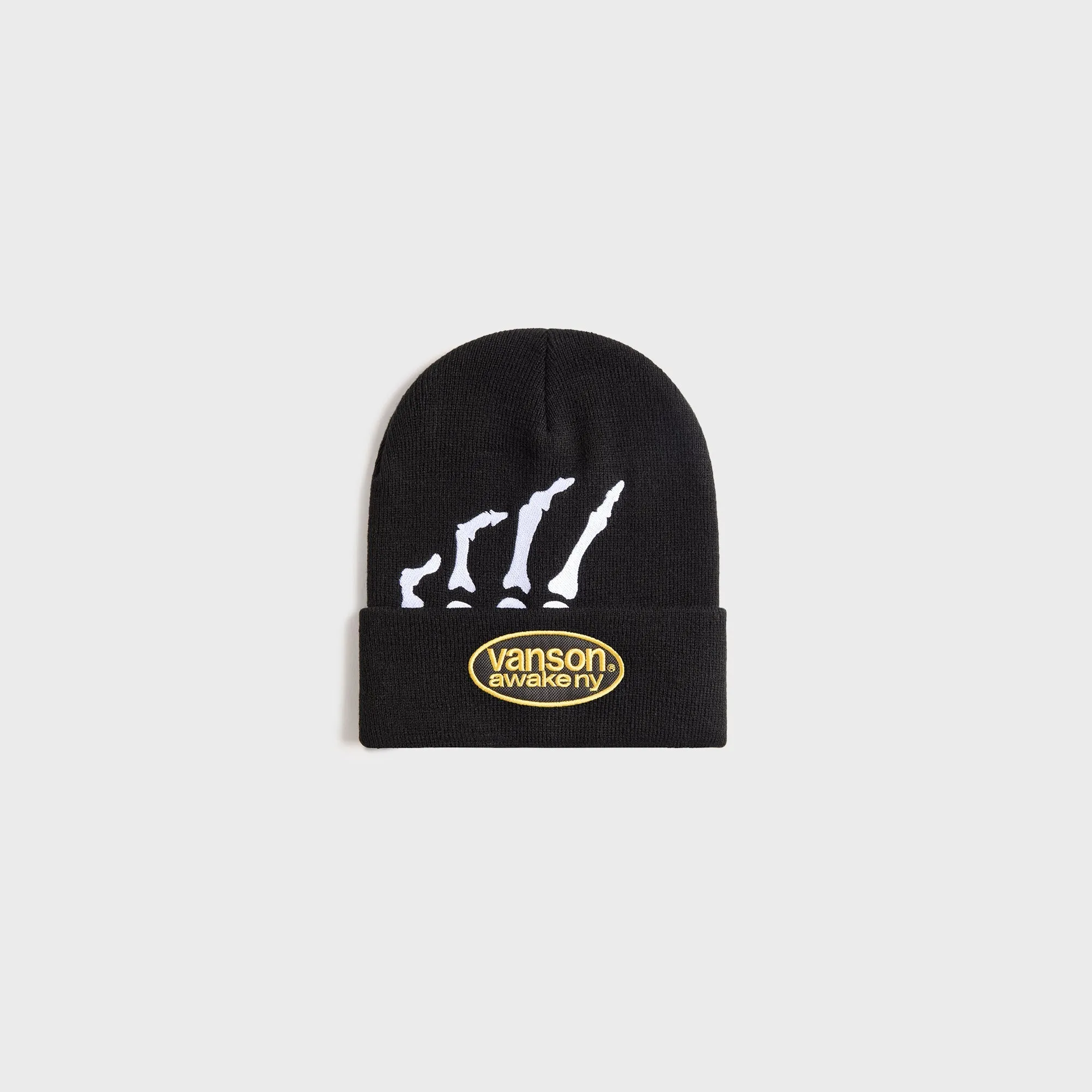 Awake NY Vanson Bones Beanie - Black sold by Kith