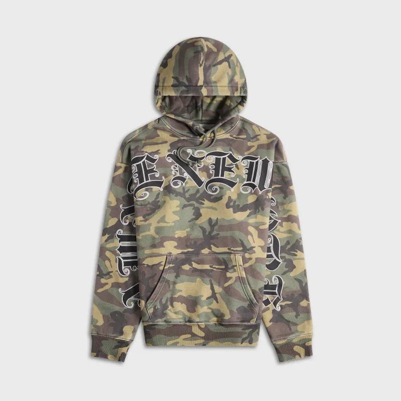 Awake NY Old English Hoodie - Camo sold by Kith