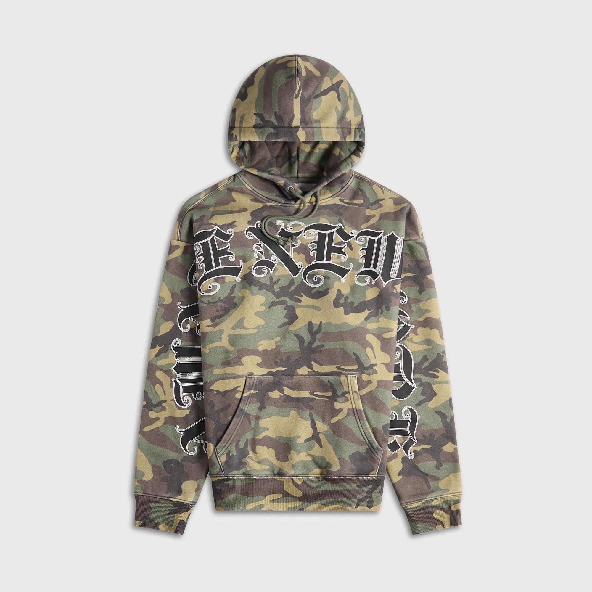 Awake NY Old English Hoodie - Camo sold by Kith