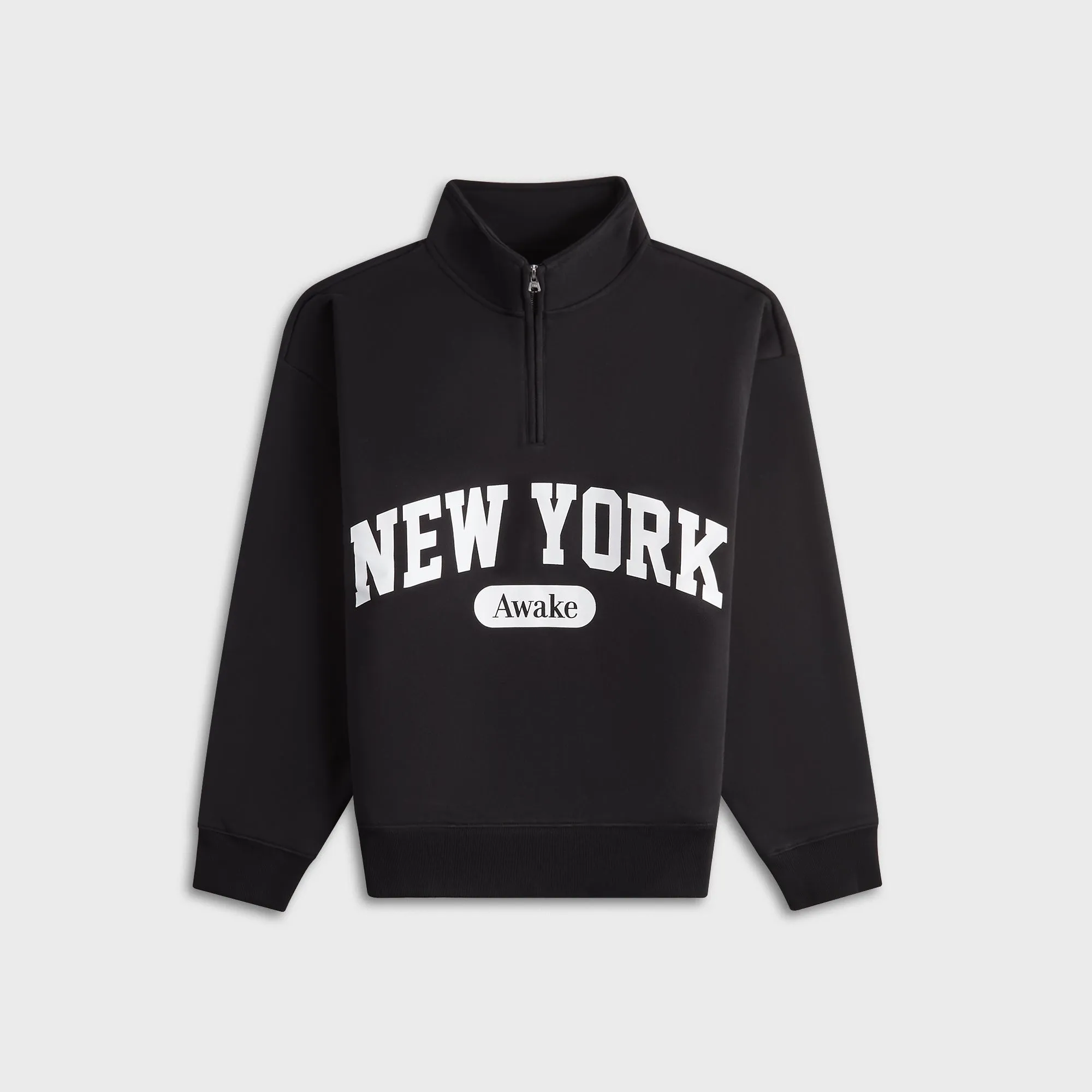 Awake NY New York Arch Quarter Zip - Black sold by Kith