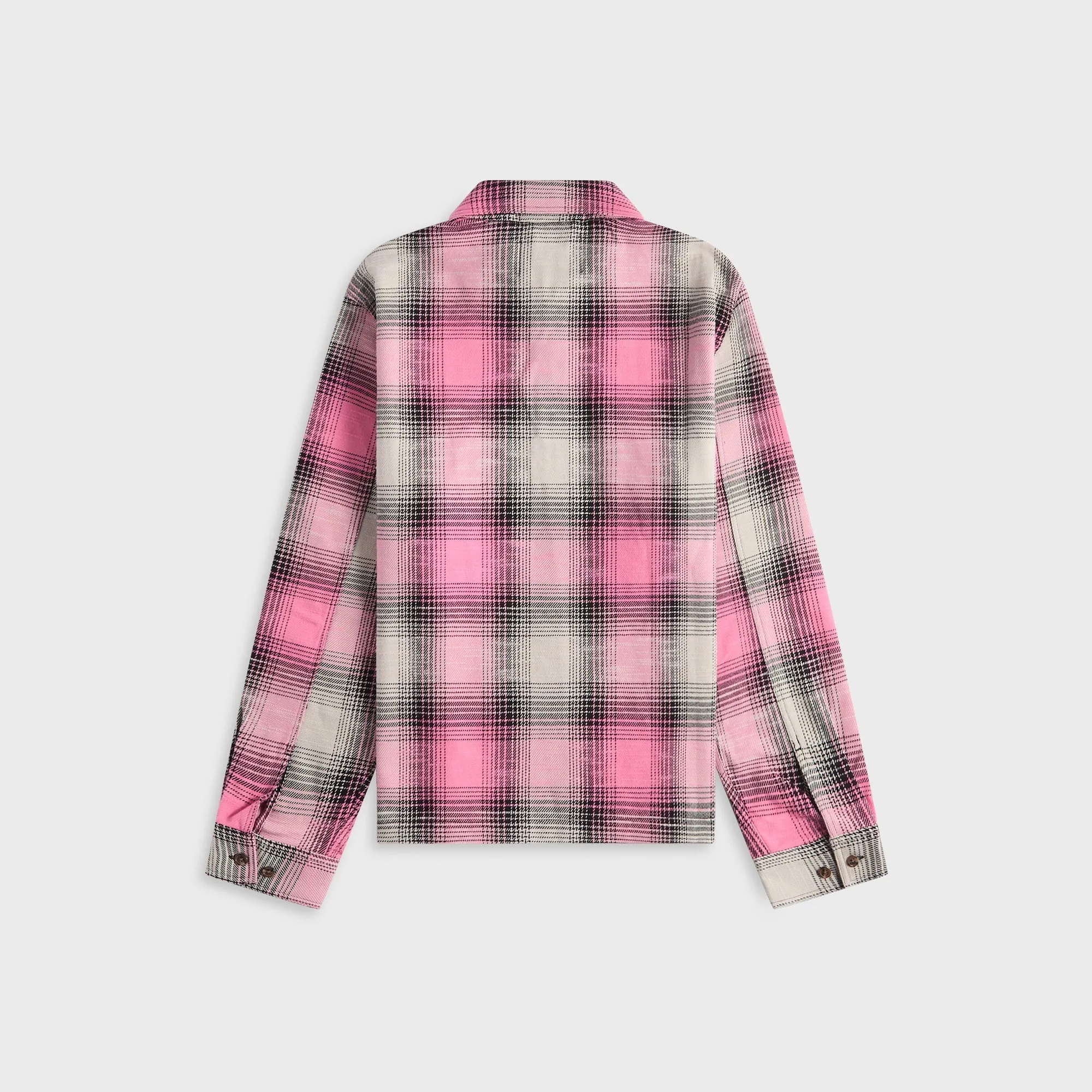 Awake NY Flannel Zip Shirt - Pink sold by Kith product image thumbnail 2