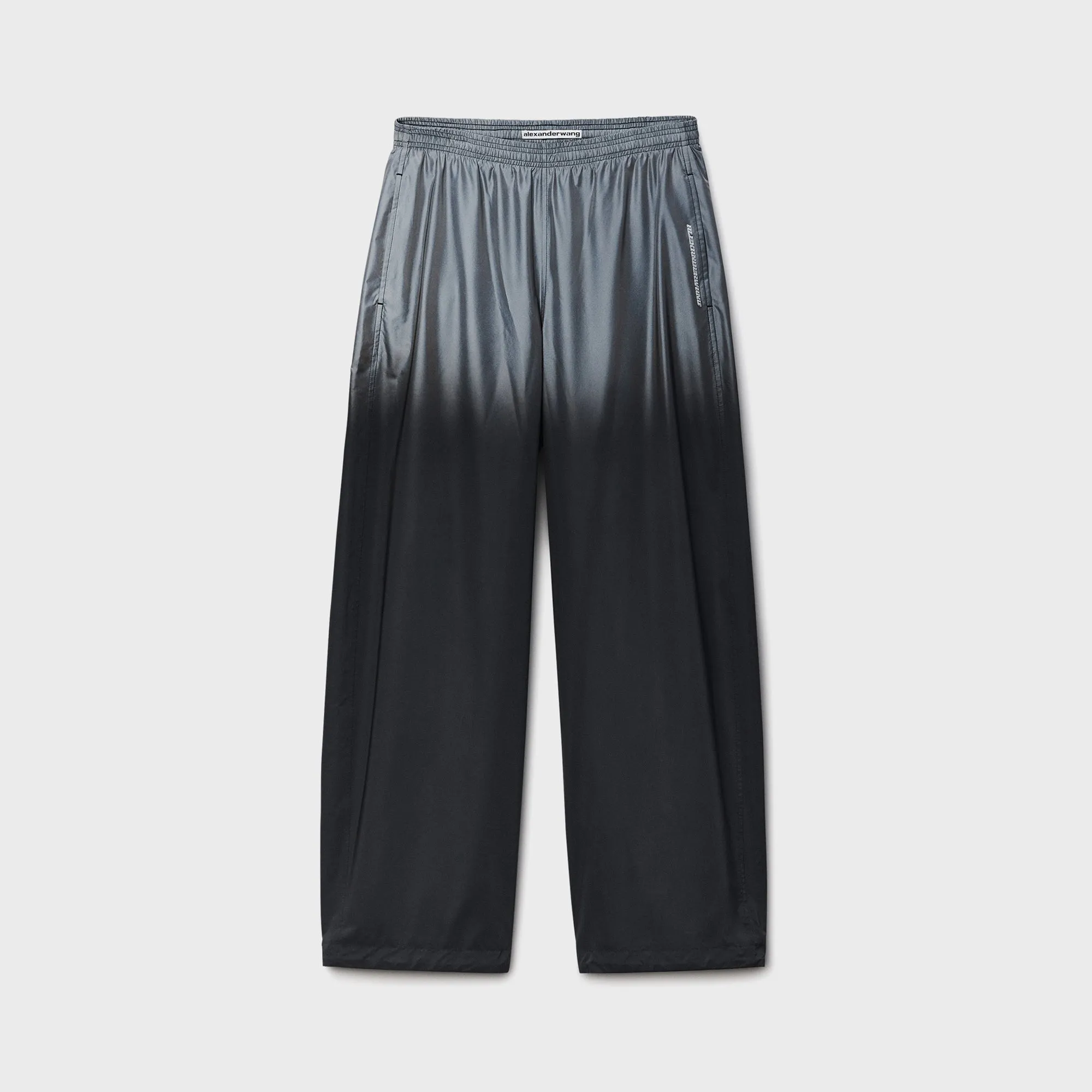 Alexander Wang Reflective Mid-Rise Track Pant - Black sold by Kith