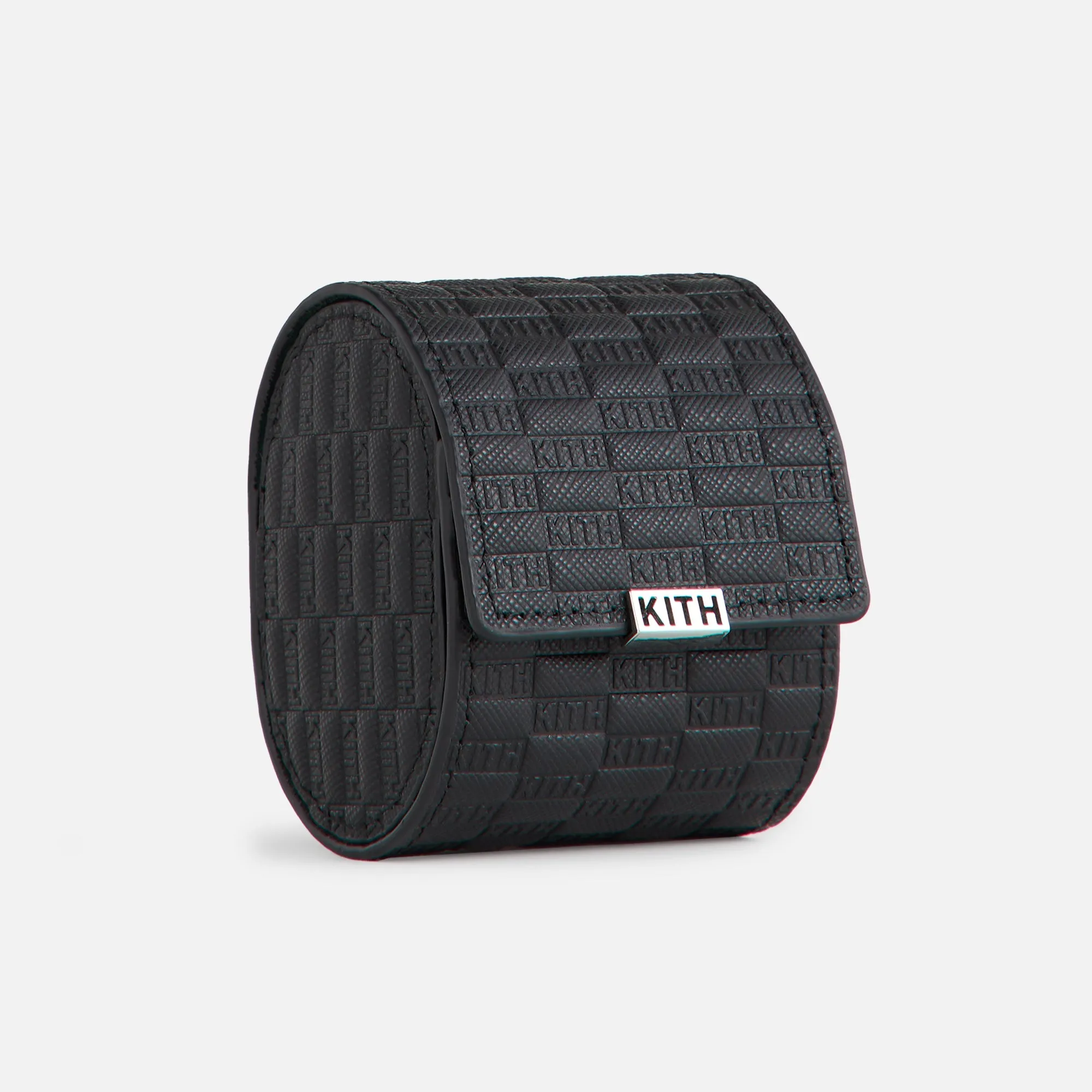 Kithmas Monogram Saffiano Leather Single Watch Roll - Black sold by Kith product image thumbnail 3