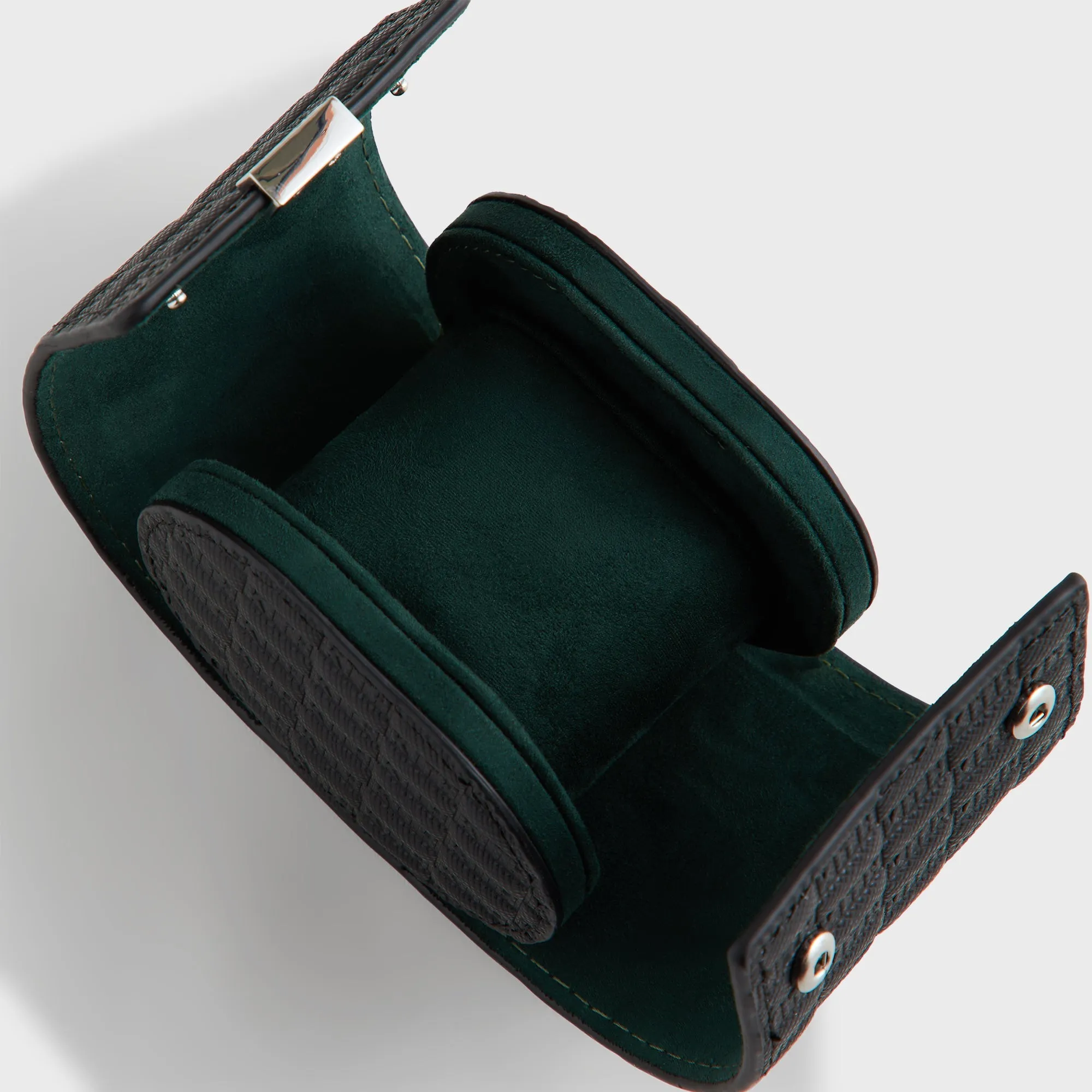 Kithmas Monogram Saffiano Leather Single Watch Roll - Black sold by Kith product image thumbnail 4