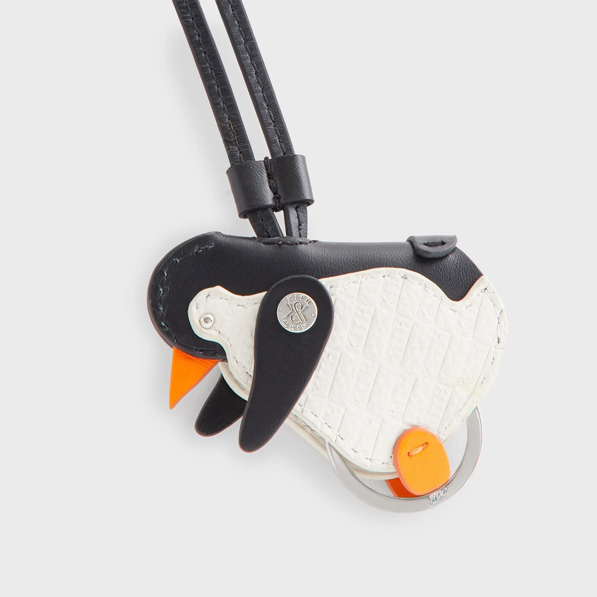 Kith Monogram Leather Penguin Bag Charm - Black sold by Kith product image thumbnail 3
