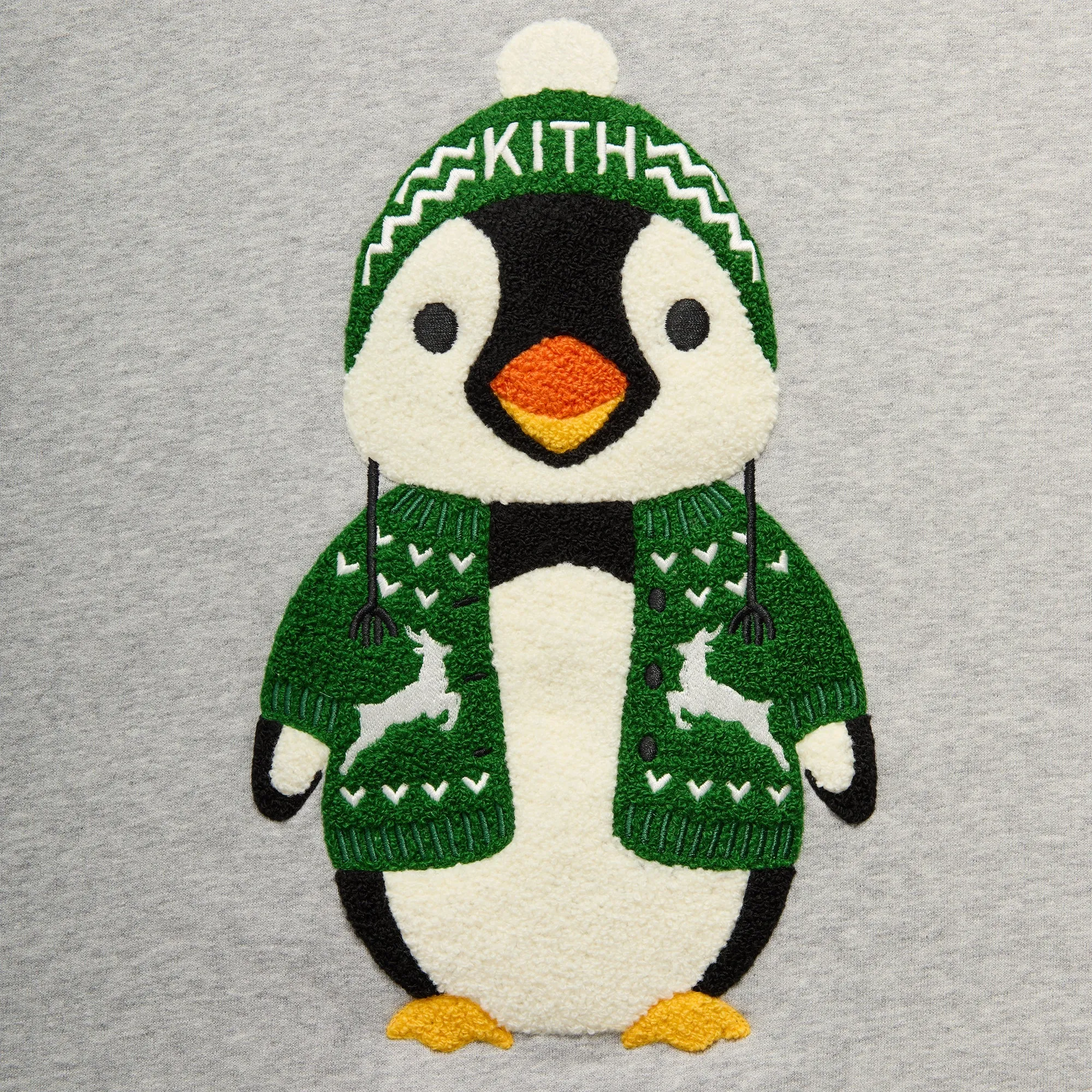 Kithmas Penguin Nelson Crewneck - Medium Heather Grey sold by Kith product image thumbnail 3