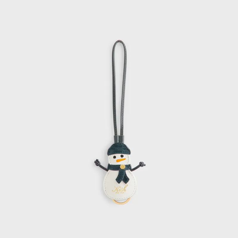 Kithmas Monogram Leather Snowman Bag Charm - Stadium sold by Kith